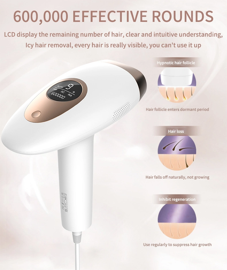 Men Women Photon Hair Remove Whole Body Instrument Intense Pulsed Light Treatment Home Use Ice Cooling Laser Hair Removal Device