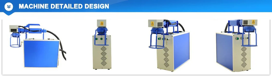 Portable Handheld Laser Marking Machine Printing on Rubber Tires