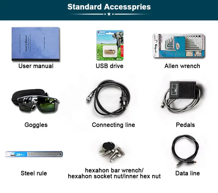 Fiber/CO2/UV Laser Marking Machine for Metal/Plastic/Wood